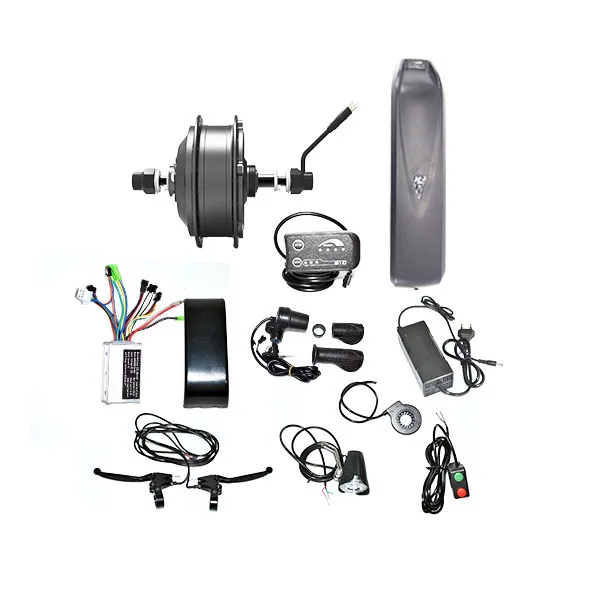36v 350w brushless hub motor rear wheel 250w ebike e motor cycle electric bike conversion kit with battery case in bangladesh