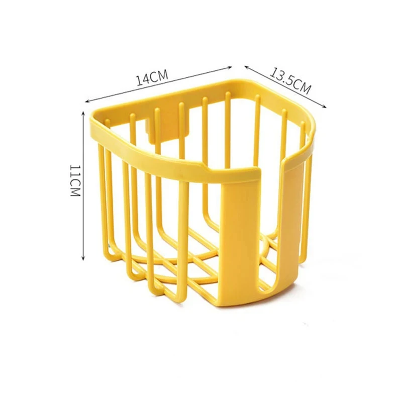 Punch-Free Toilet Paper Shelf Bathroom Kitchen Tissue Box Wall-Mounted Sticky Paper Storage Box Toilet Paper Holder Roll