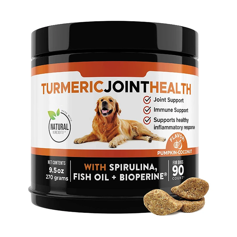 Factory OEM Turmeric Joint Health Calming Chews,Dog Chews for Cartilage Health & Dog Joint Pain Relief