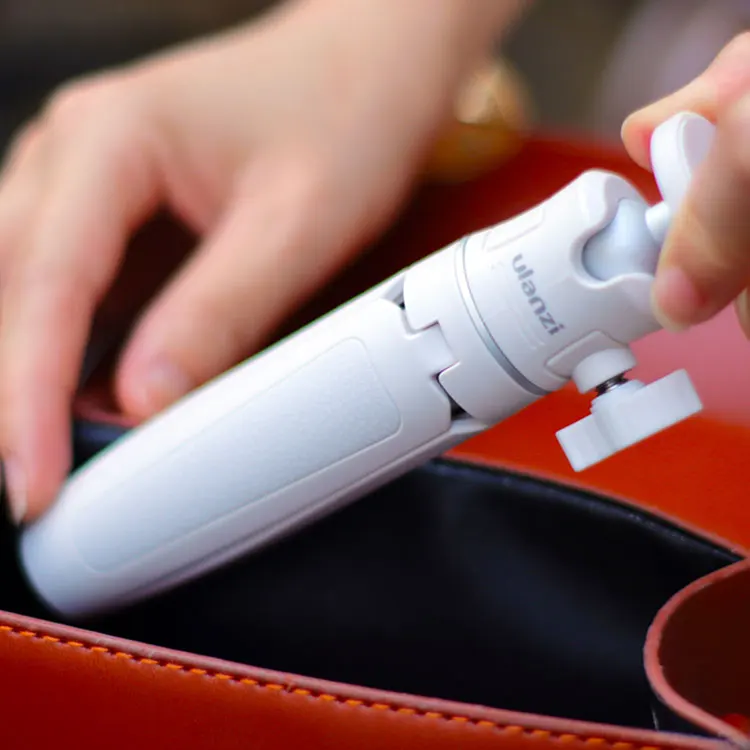 Ulanzi MT-08 White Color Desktop Extendable Tripod With 1/4 Screw To DSLR Cameras Smartphone Microphone LED Light for Vlogging