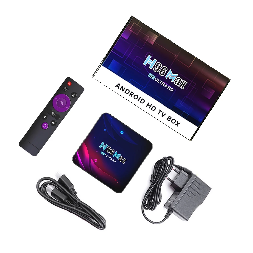 Приставка Смарт-ТВ H96 MAX V11 2 ГБ 4 16 4K RK3318 4G/32G 5GWiFi Android 11 двойной Wi-Fi 1080P