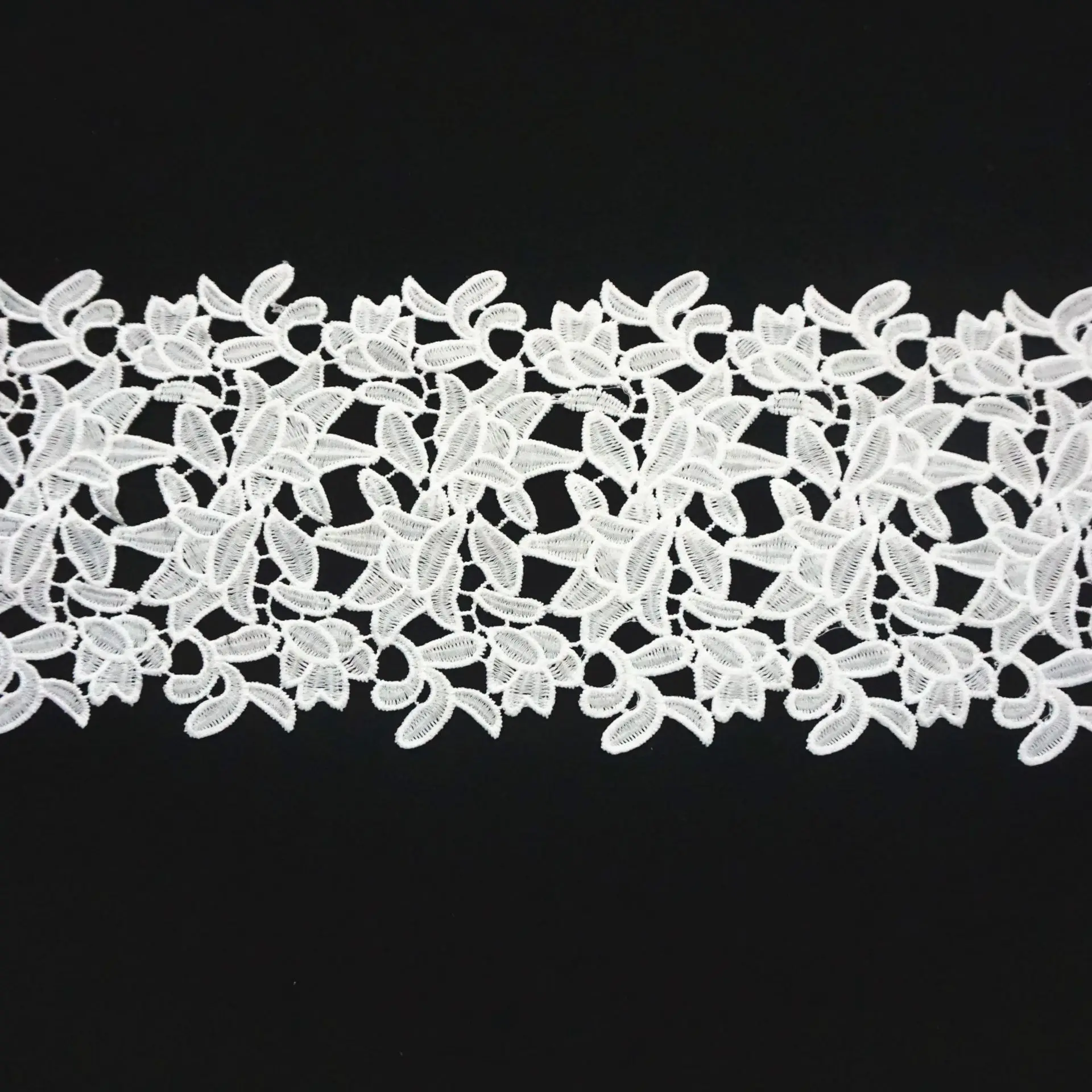 Fashion Design Flower Embroidery Lace Trimming Soft Mesh Lace Trim For Ladies Dress Clothes Embroidery