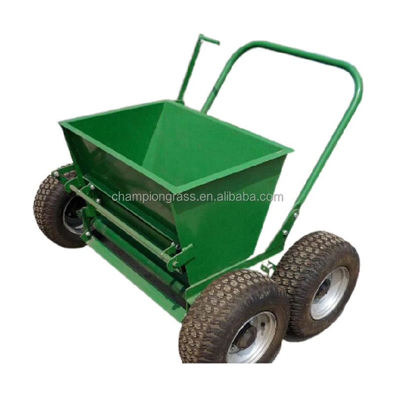Manual Push Sand Infill Machine for Artificial Turf - Ideal for Sports Fields and Educational Facility Lawns