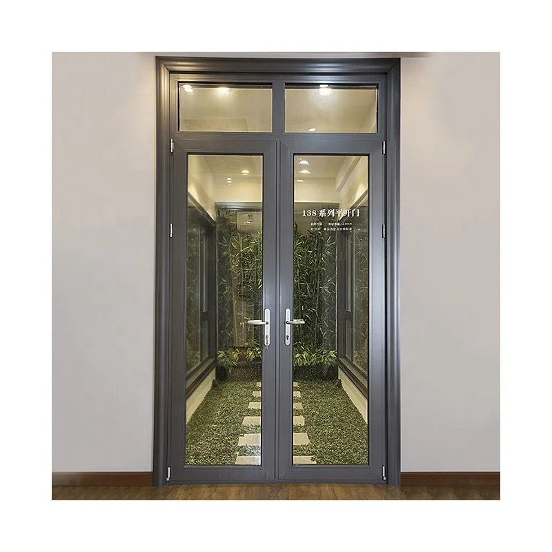 High-quality balcony waterproof and soundproof aluminum alloy glass push and pull 148 outdoor swing doors