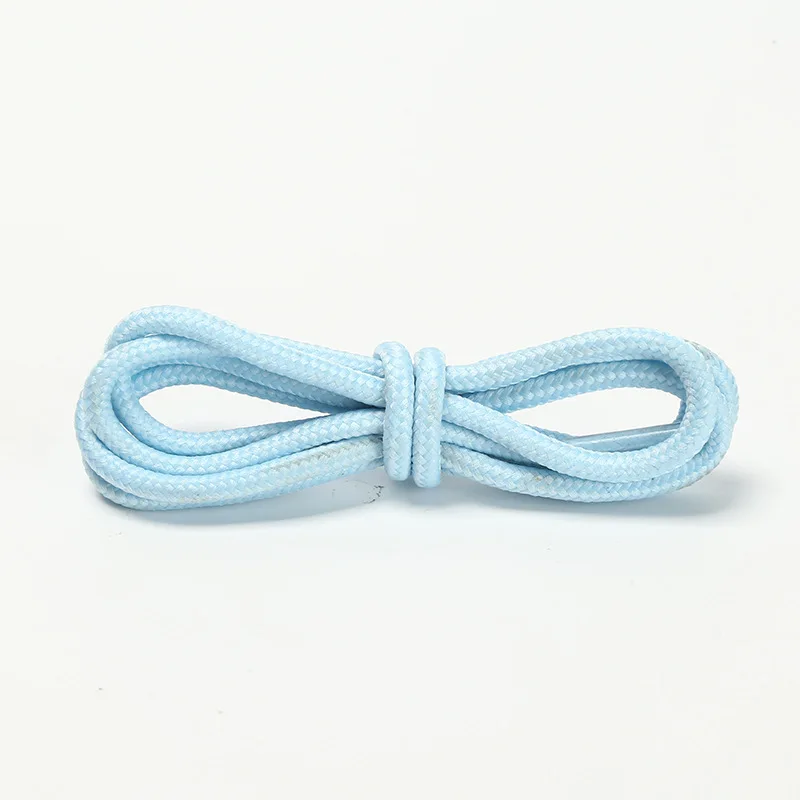 Supply boots use classic design braided shoelaces 4mm round polyester rope shoe laces round