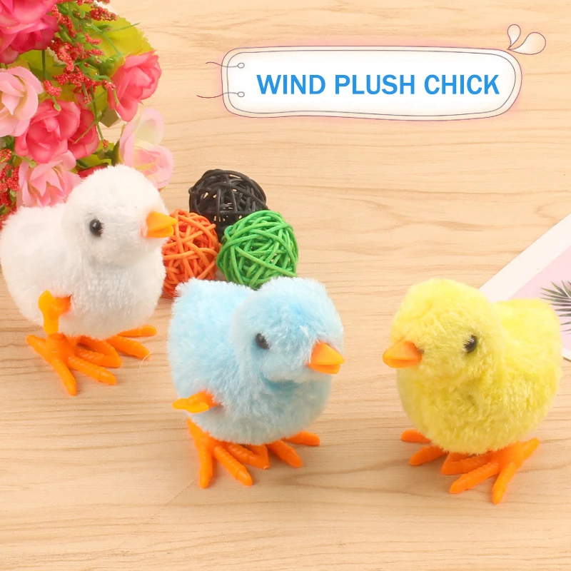 Лидер продаж недорогая креативная Веселая обучающая заводная игрушка Милая курица плюшевые прыгающие игрушки