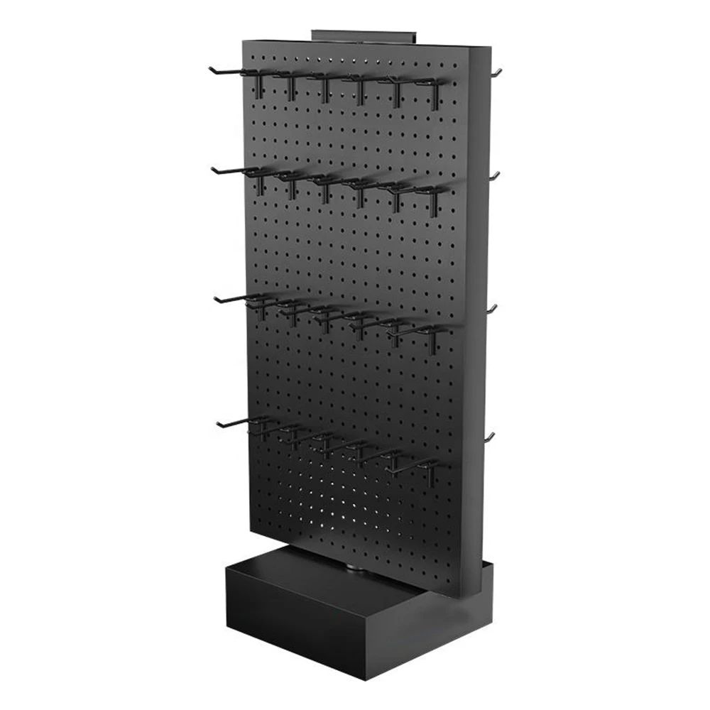Custom supermarket advertising chips food cookie biscuit macaron chocolate shelves Metal Hooks floor display racks