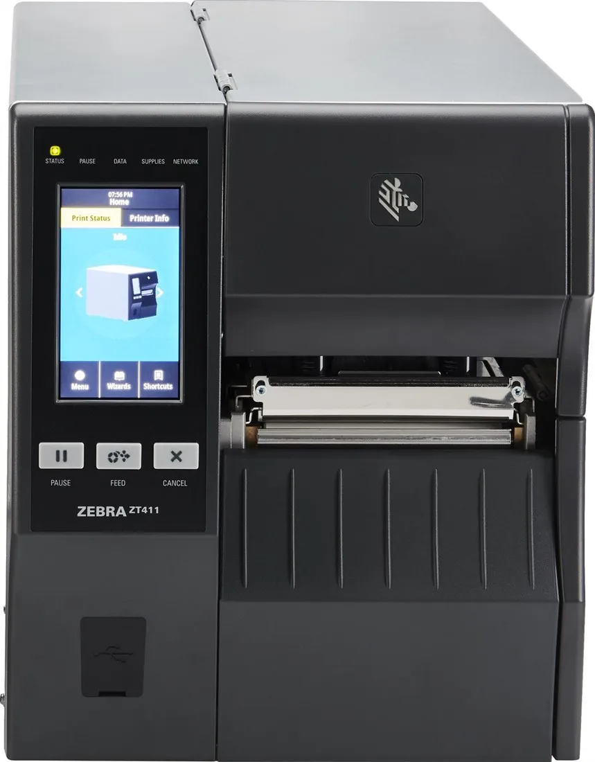 Оригинальный бренд Zebra ZT411 600dpi промышленный термотрансферный принтер для 4-дюймовой транспортной этикетки