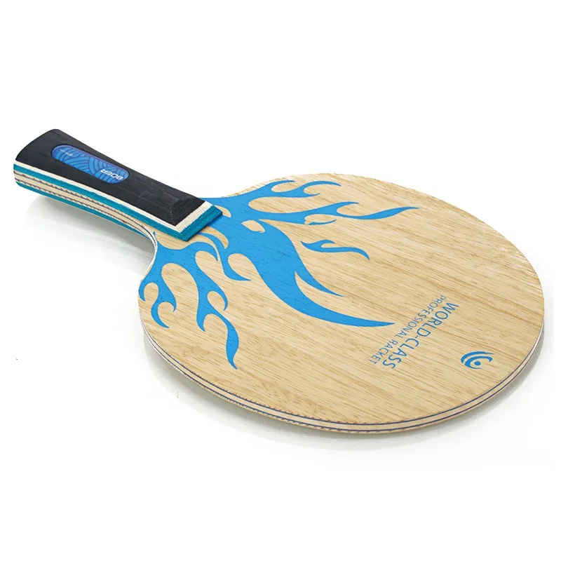 
Custom Basswood Blue Flame Table Tennis Blade Ping Pong Racket 
