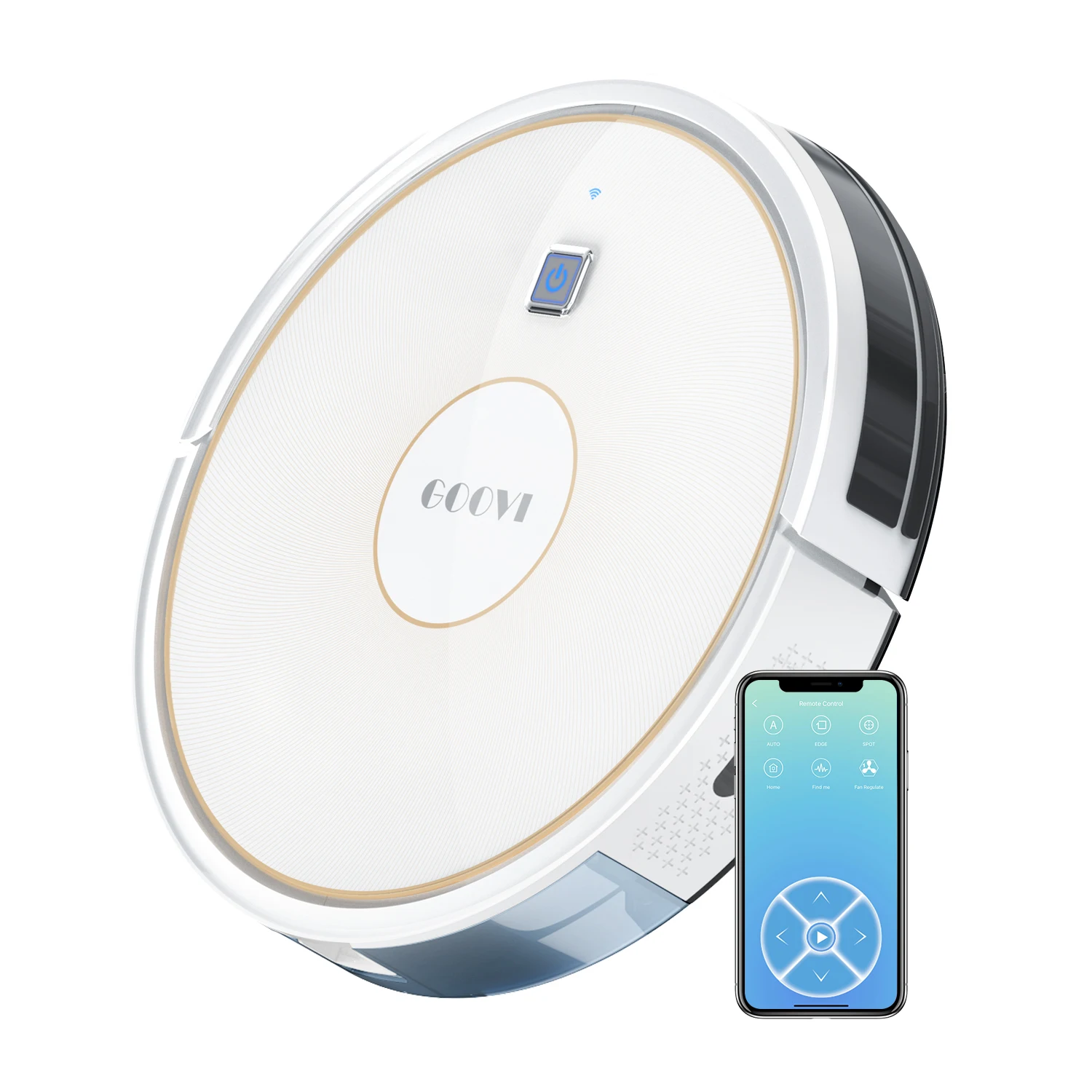 Автоматический робот-пылесос GOOVI 1600 па Wi-Fi управление через