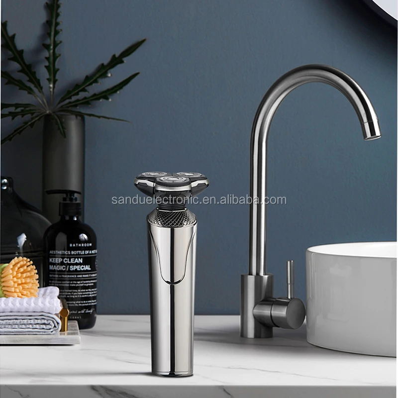 hot selling Gun color top grade Waterproof 4D Electric USB Rechargeable Washable Triple mens shaver