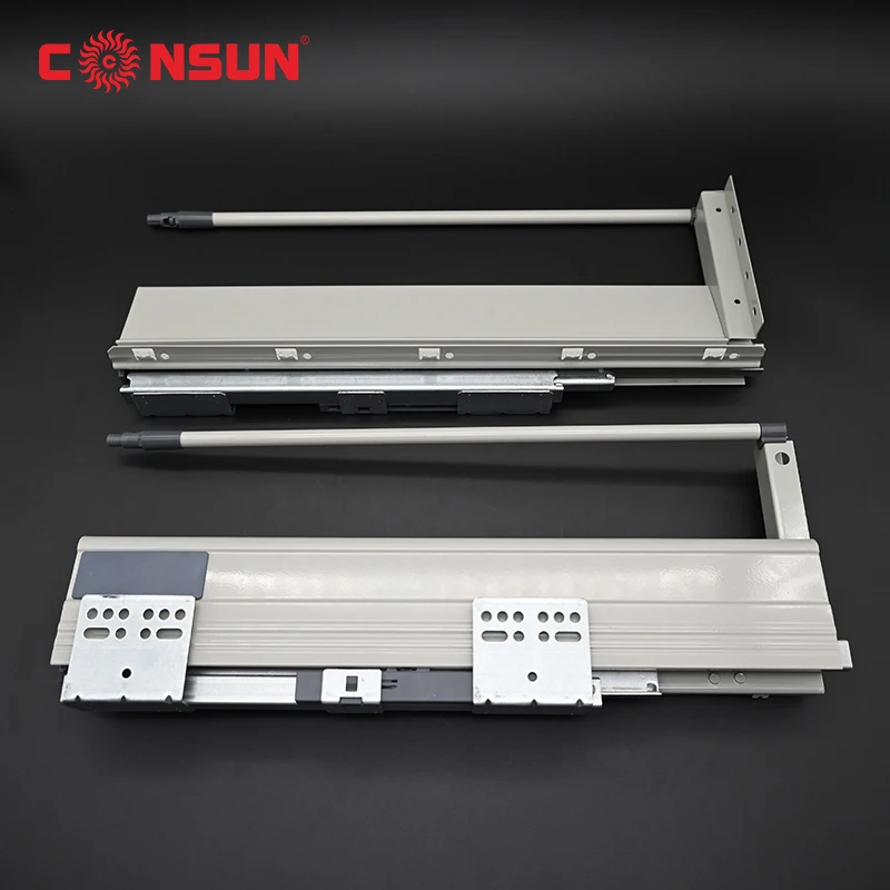 Furniture Hardware Accessories Soft Close Slim Inner Drawer Box Kitchen Cabinet Slide