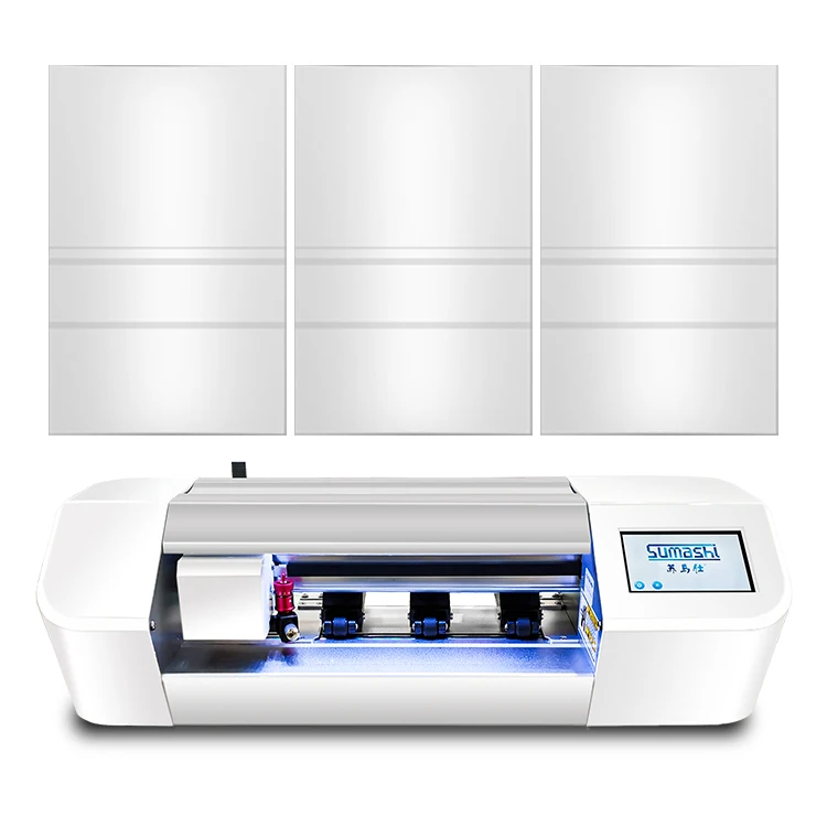 Cutting Plotter Machine Screen Protector Film Back Skin Sticker Flexible Hydrogel Film Cutting for Mobile Phone Tablet Watch
