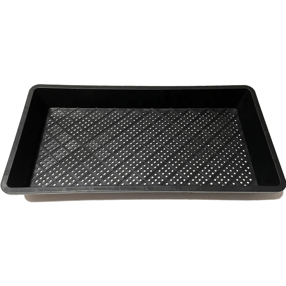 Factory Cheap Price Rectangle Shape PP Injection Strong Growing Trays For Microgreens