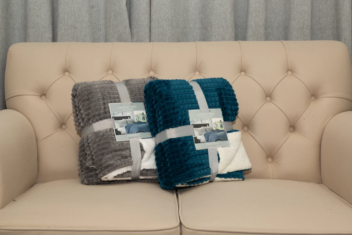 High Sherpa Fleece Puffy Lamb Wool Blanket For Bed