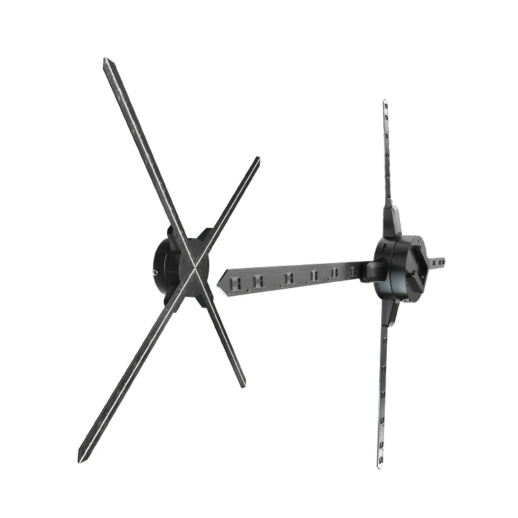 HDFocus 65cm 3d Hologram Advertising Fan 1*3 Wifi Hologram Led Fan With 1024hd Resolution