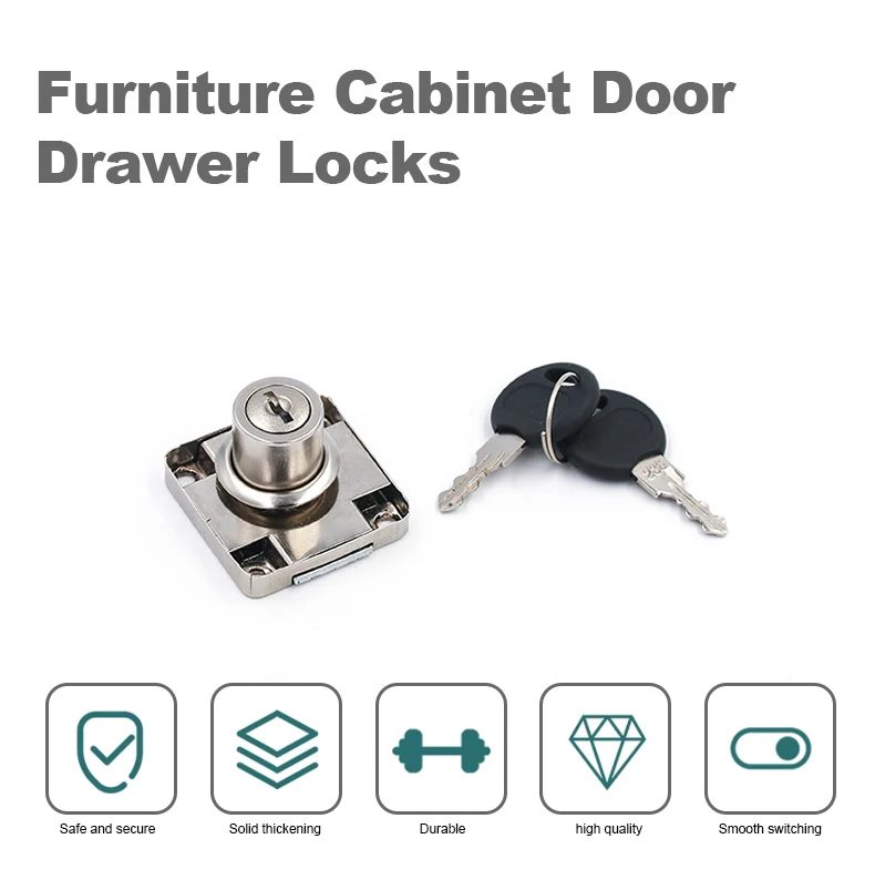 Temax 138SB Cabinet Lock Furniture Steel Desk Door Drawer Lock