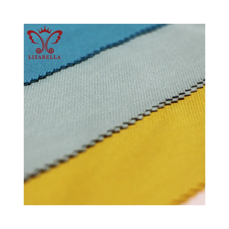 New Design Plain Fabric 7%Spandex 38%Nylon and 55%Rayon Fabric 60S N/R Twill Roma Fabric For Garment