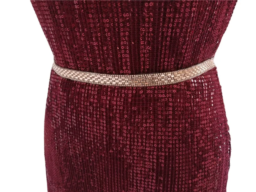 New design Mexican style halter pleated sequin fabric ladies evening dress for party