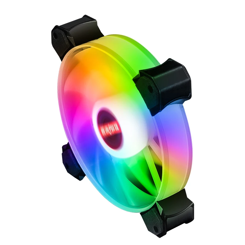 Hot Sale 120mm Pc Case RGB Gaming Fan Cooling Fan With RGB LED Lights New ARGB Radiator Multi-color Fans