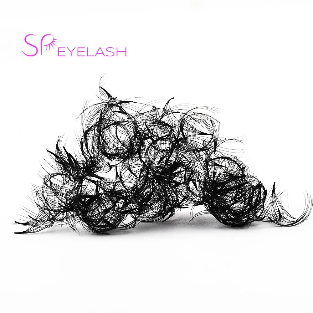 SP EYELASH Loose Premade Fans Pointy Base C D Curl Eyelash Extensions 0.05 0.07 Pre Made Fans Eyelash Extension 500 1000 Fans