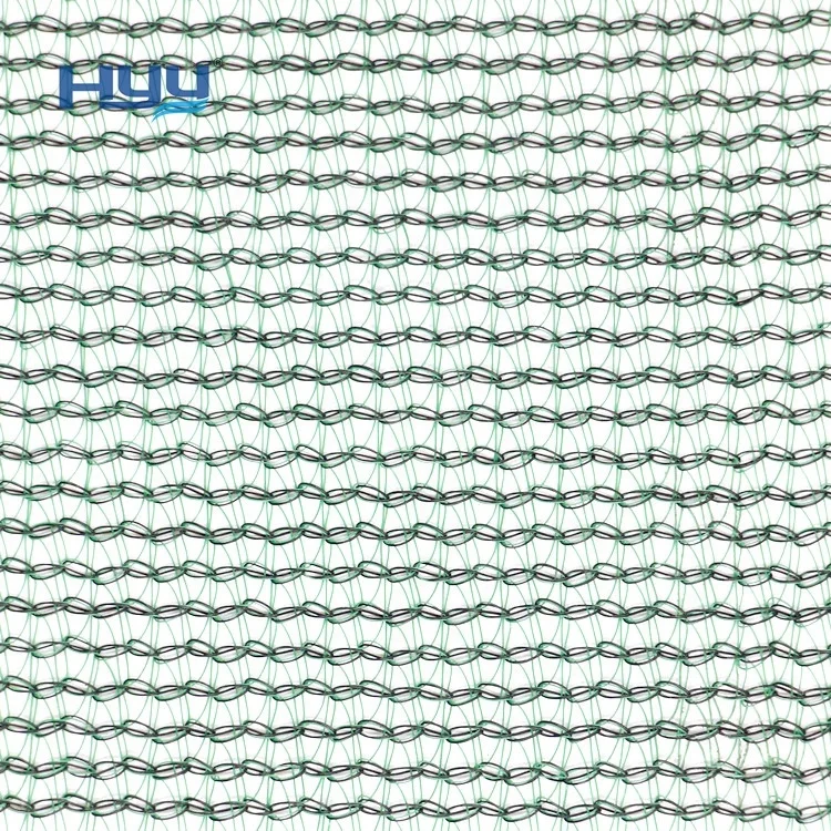 Cheap round wire dark green shade nets 70gsm shade nets