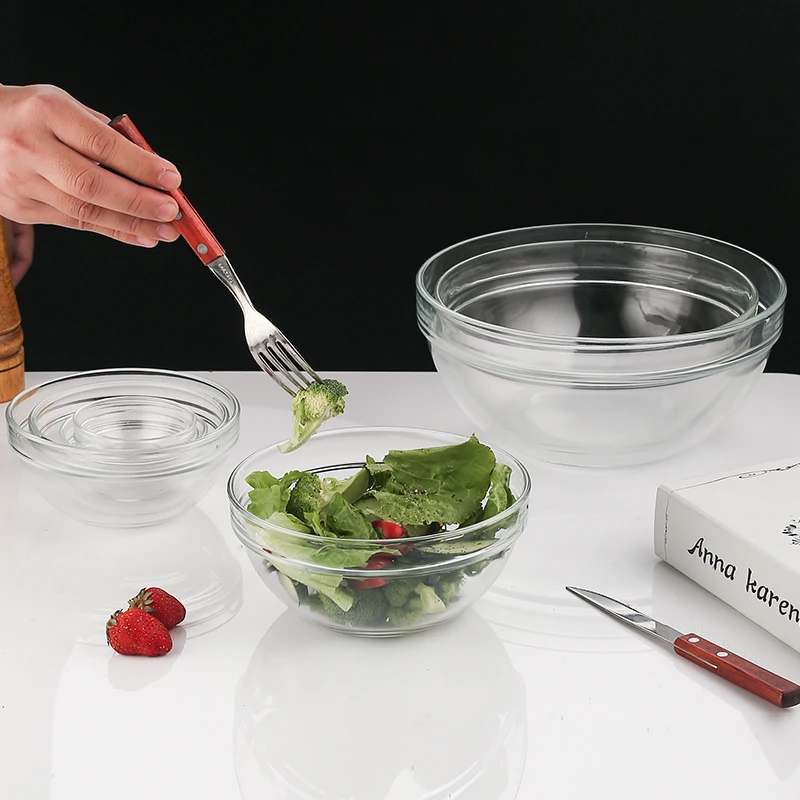 Home dinnerware round shape Candy Sugar Dessert pudding glass fruit bowl