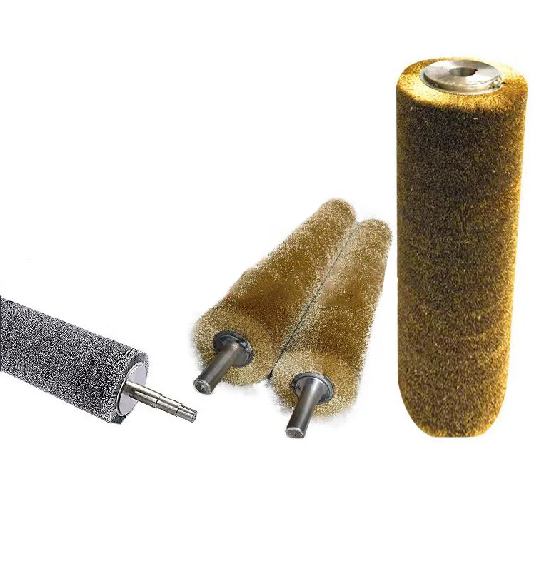 Brush roller of steel wire copper wire Abrasive  wire brush roller  wood polishing brush grinding roller