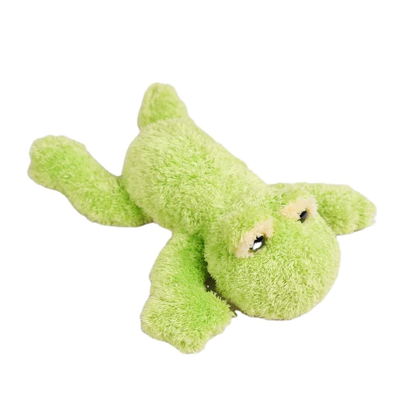 High Quality Honeyway Custom Plush Toys Super Soft 16' Length Green Frog Stuffed Animal