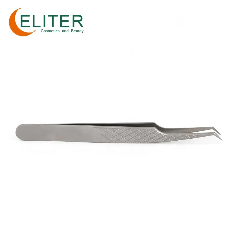 ELITER Beauty Products Titanium Grip Tweezers Diamond Grip Titanium Lash Tweezers Tweezers For Eyelash