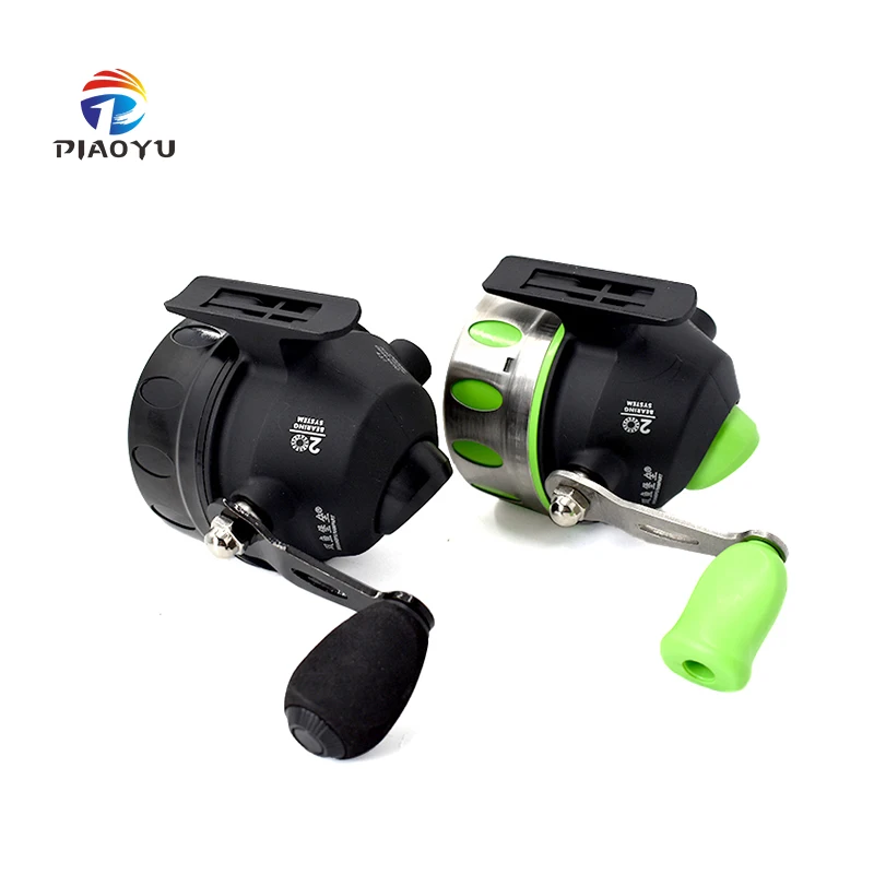 JG35 green and black stainless steel front cover metal fishing reel hunting slingshot speed ratio 4.3:1