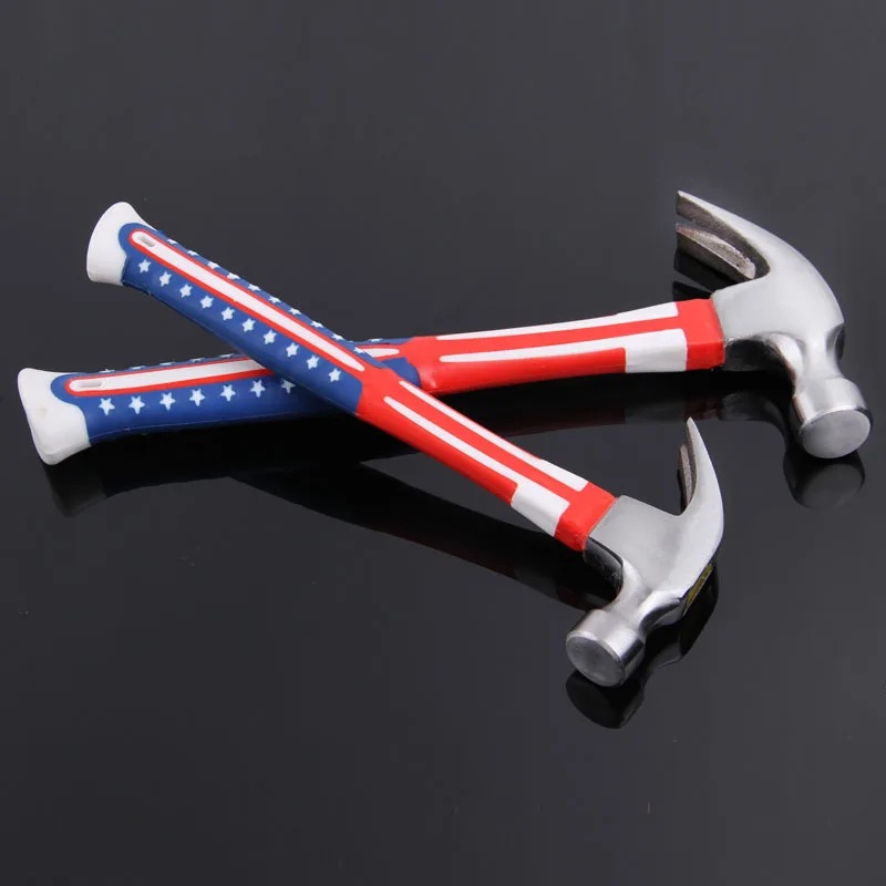 Professional Carbon Steel Hand Tool Fiberglass Handle Claw Hammer