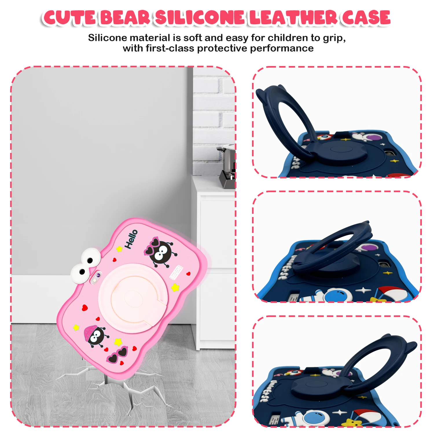 Wholesale Custom 7 Inch Tablets Children Pre-Installed Education APP 1024*600 Resolution 5G WIFI Tablet For Kids