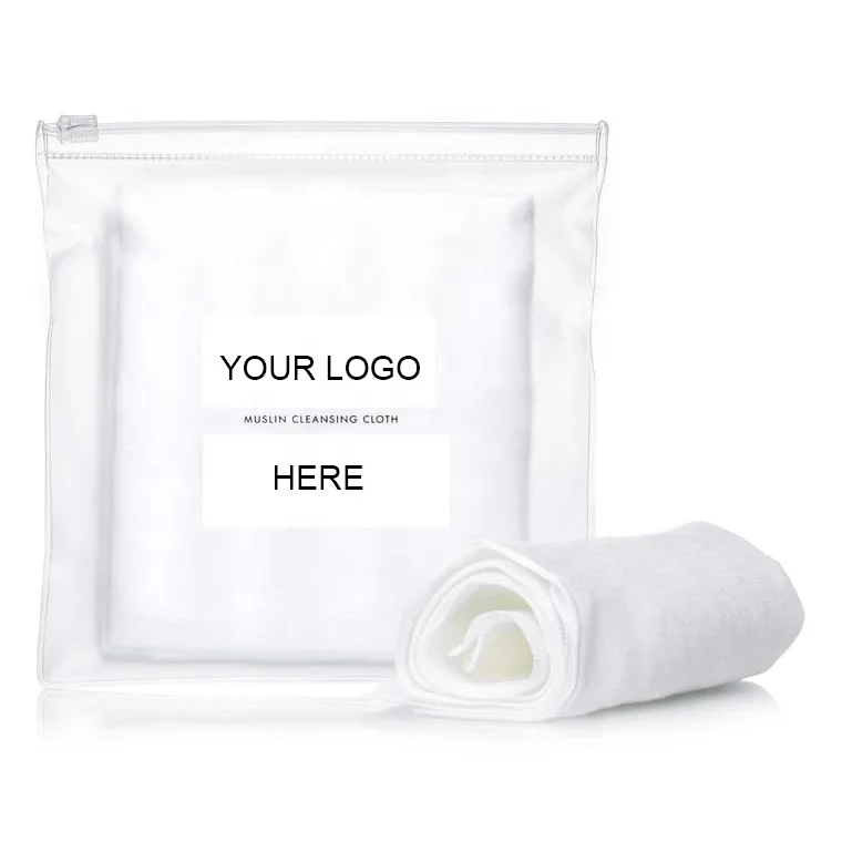 100% Cotton Muslin Cleansing Cloths Facial Cloths