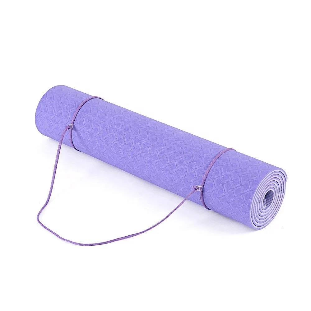 Eco friendly non-slip custom yoga mat natural rubber custom printed pilates matsAnti slip TPE yoga mat with print