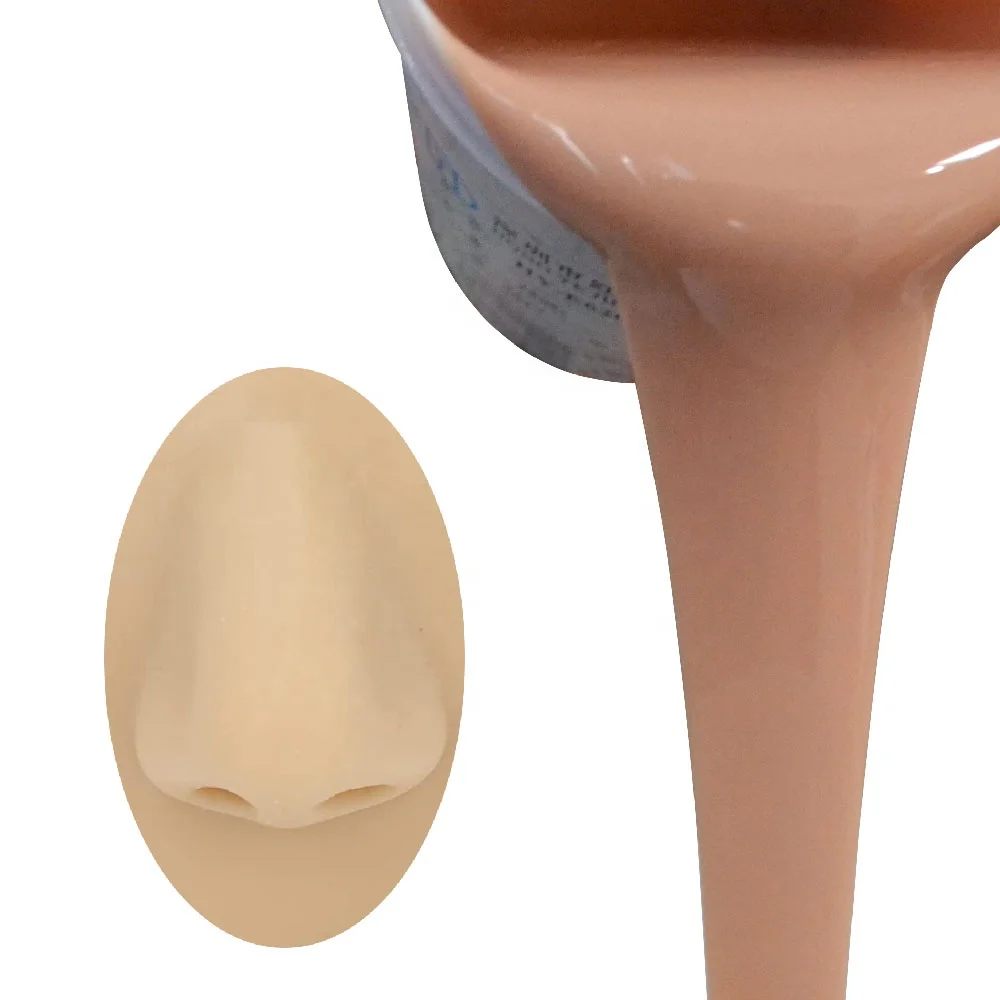 Liquid Silicone Rubber for Human Body Molds Silicon Rubber Molding for Nose Molds 100% Silicone Material Custom Logo 0-50 ShoreA