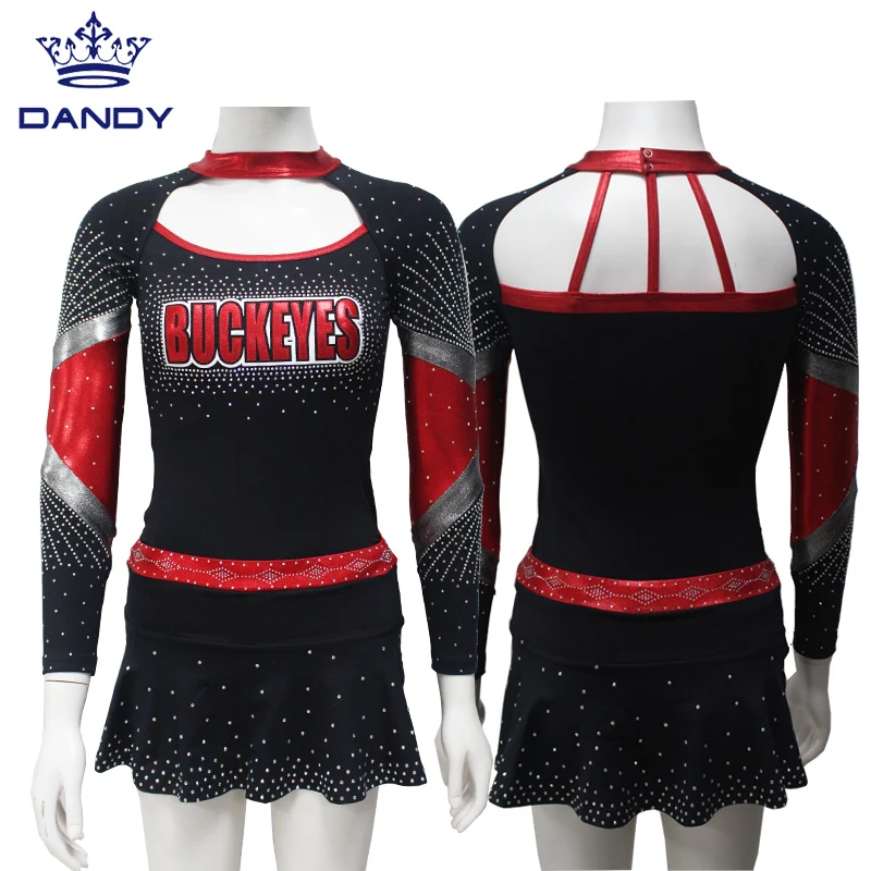Custom design team cheerleading dance uniform (1600315592549)