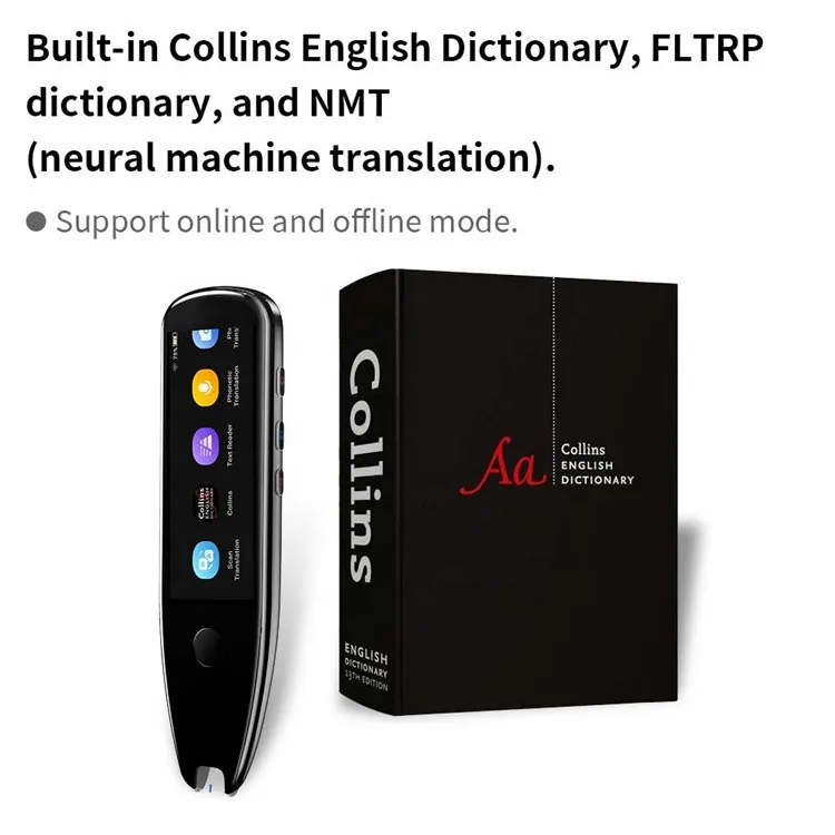 Min Pocket Scan Dictionary ручка для чтения текста переводчик словарь говорящий перевод и сканирование с несколькими языками
