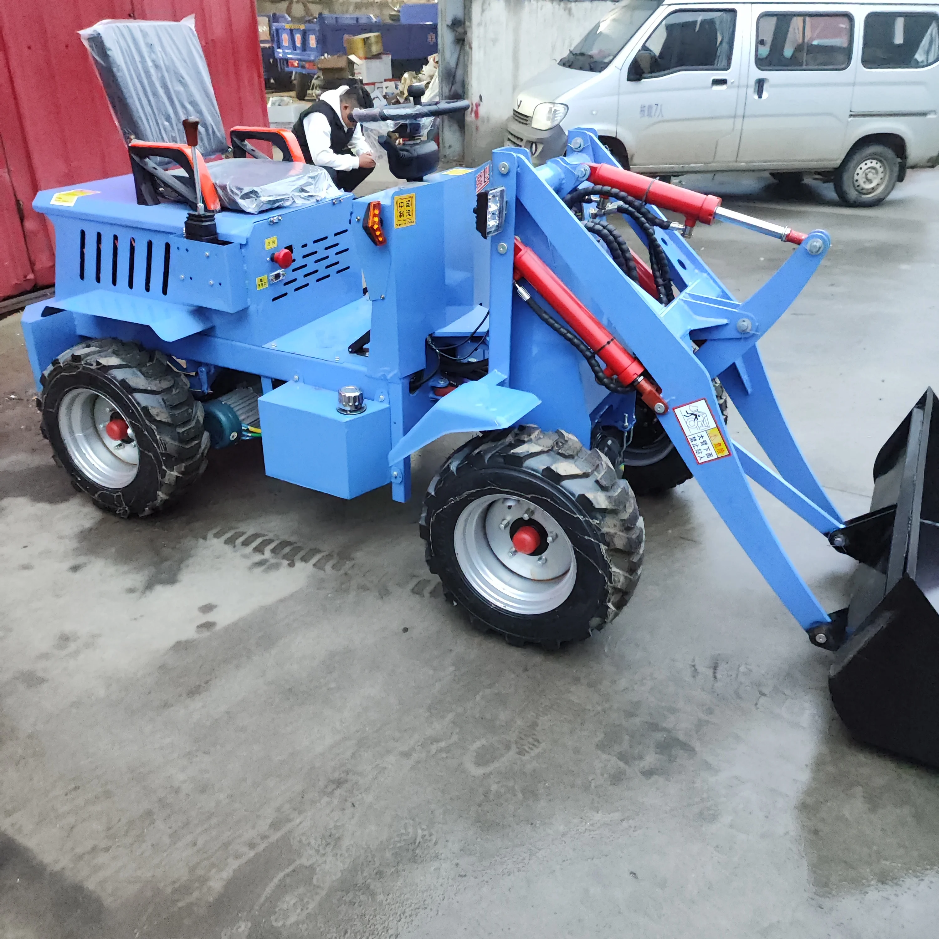 Small front-end articulated electric small wheel loaders Electric loaders are selling well in Europe and the United States