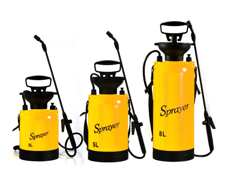 8L 8 liters Garden Hand Air Pressure Pump Adjustable Water Mist Plastic Sprayer for Plant