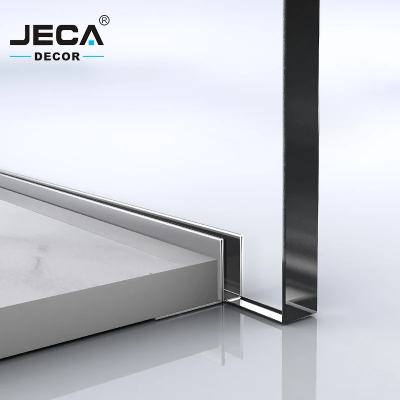 Foshan Factory JECA Tile Profiles Shower Glass Wall Profile For Bathroom Decoration 304/316 Stainless Steel Tile Trim