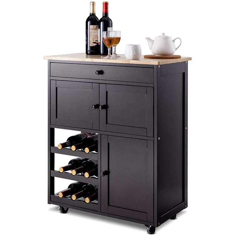 
New Product Furniture Wooden Kitchen Storage Trolley  (62033019123)