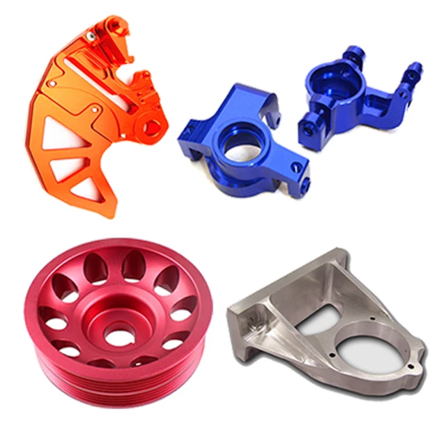 Custom cnc milling service colorful motorcycle mechanical parts Anodized Aluminum cnc machining parts