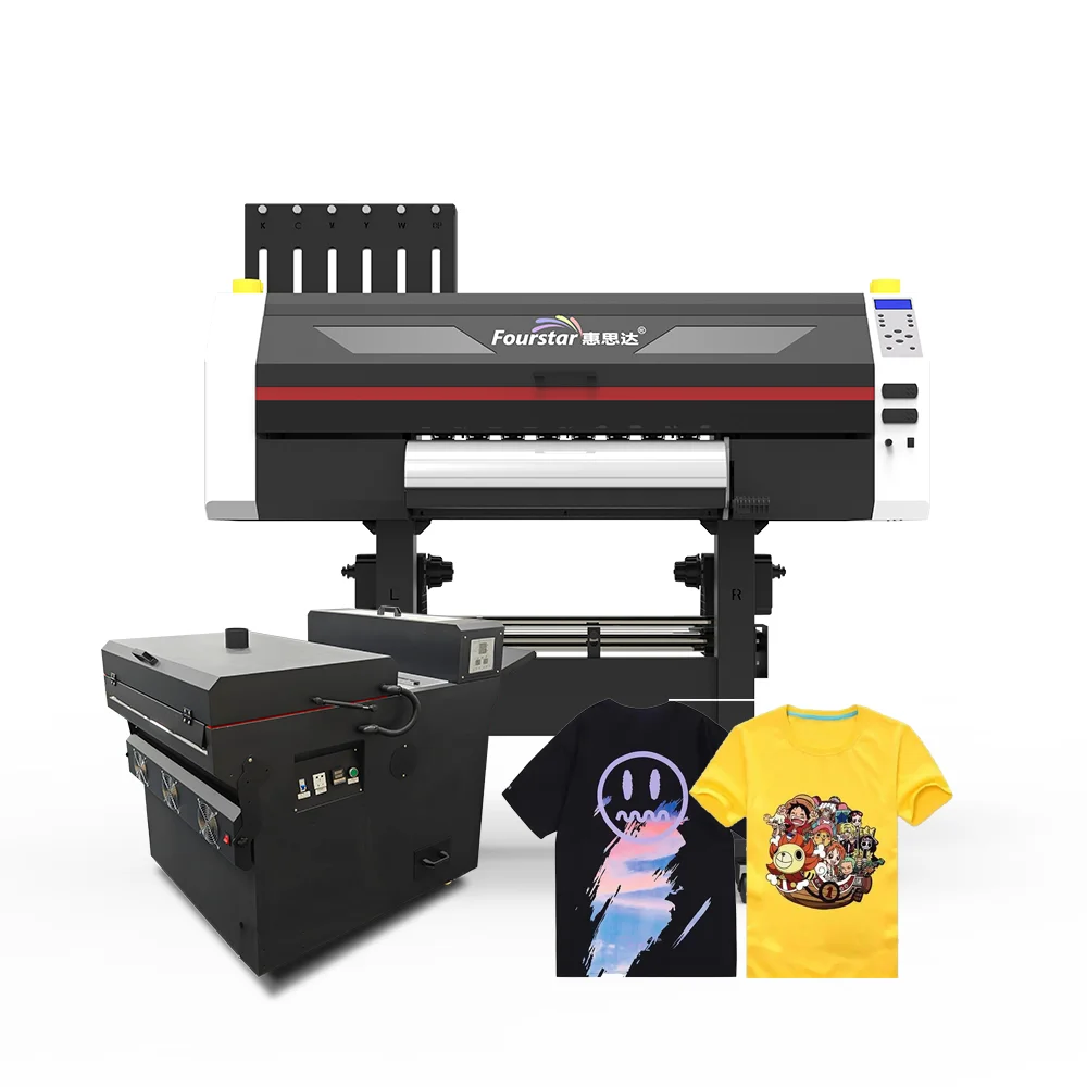 dtf printing machine large format dtf 60cm printer with 2 head dtf printer with i3200 xp600