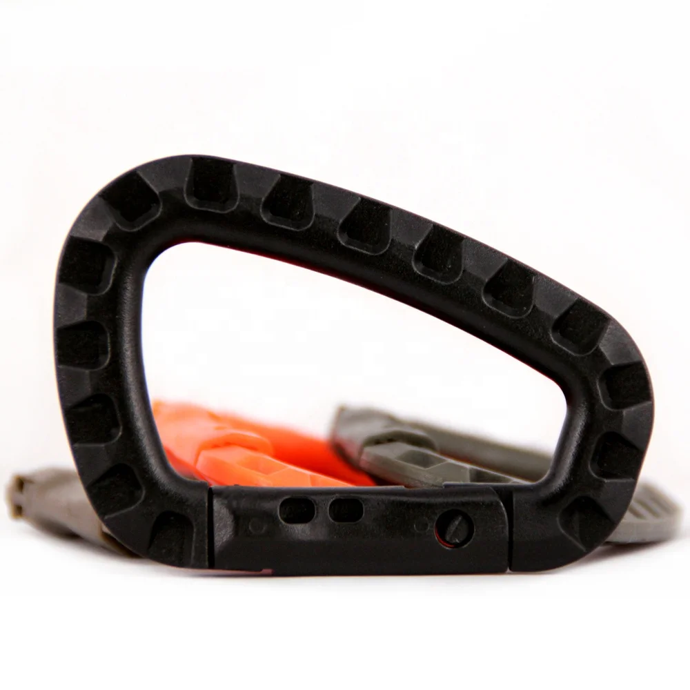 baichao Bestsales High quality camping plastic lightweight D-shaped carabiner fast hanging CLIP outdoor climbing HIKING