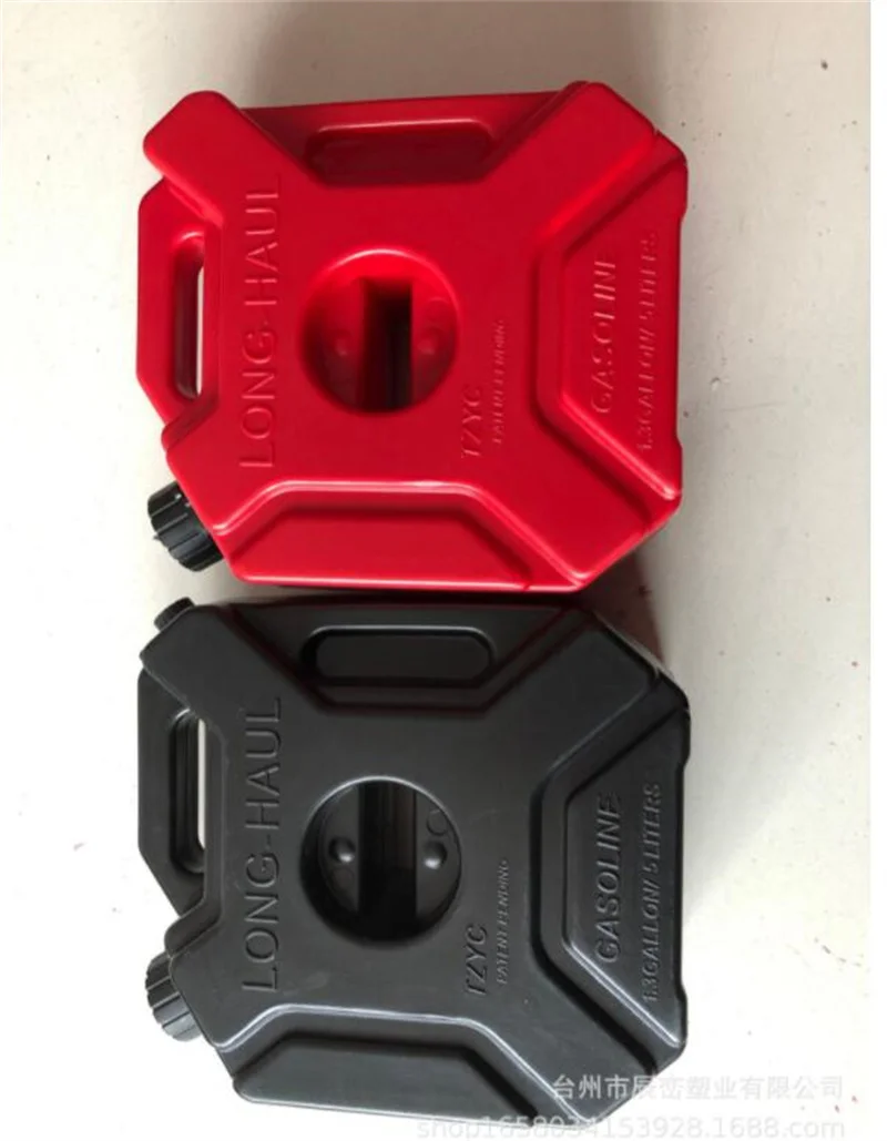 5 Liter Portable Camping Outdoor Motorbike Gasoline Fuel Tanks Petrol Plastic Jerry Can