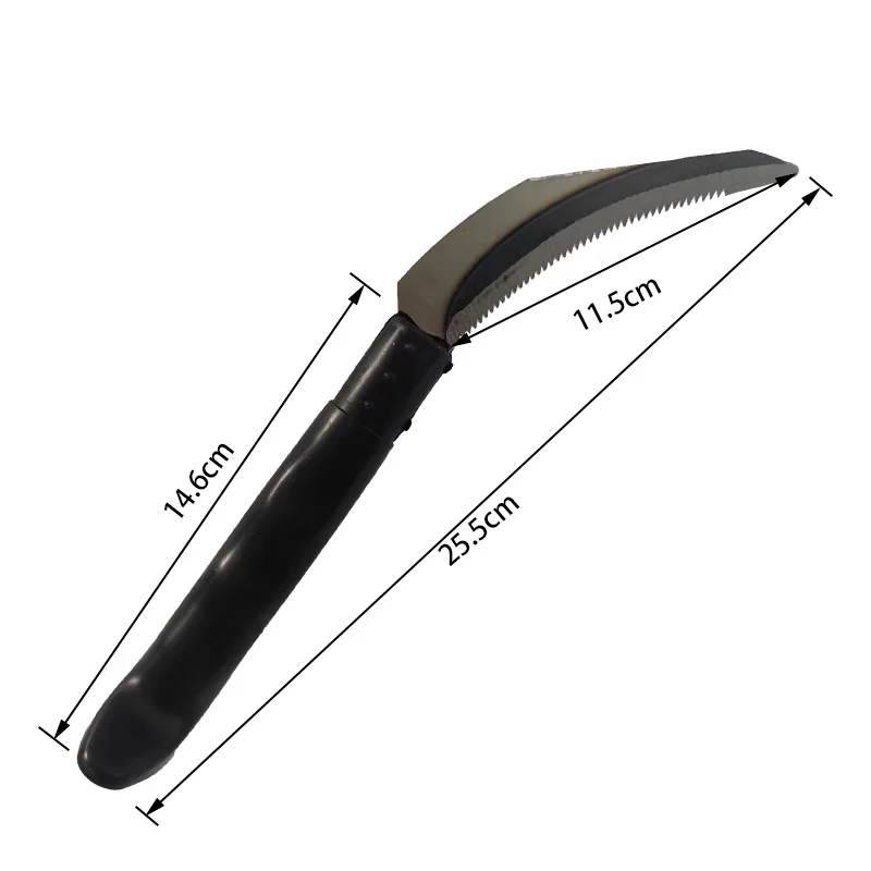 Household farm scythe Small serrated scythe for cutting grass and wheat and rice