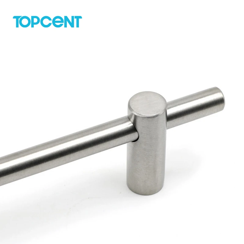Topcent Stainless Steel T Bar Handles Furniture Kitchen Wardrobe Cupboard Drawer Cabinets Door Pulls Handle