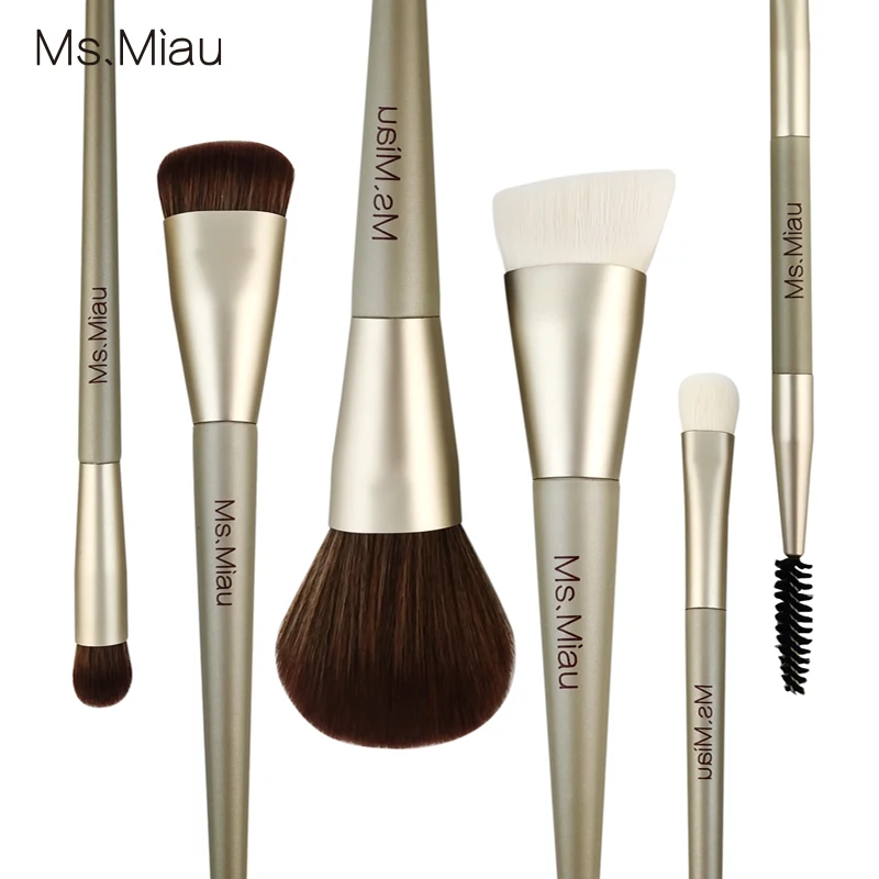 BELLEZA Double-ended eyebrow brush high quality handmade makeup brush set