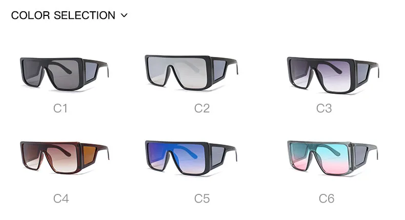 TENYARN fashion plastic gradient UV 400 fashion oversized trendy women shades sun glasses sunglasses 